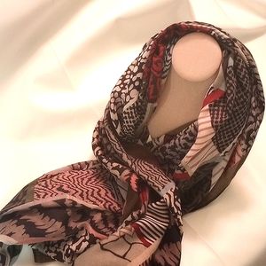Unbranded texturally wild patterned scarf